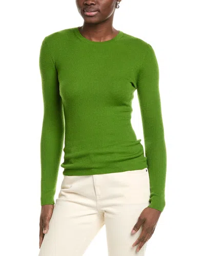 Michael Kors Collection Tissue Hutton Cashmere T-shirt In Green