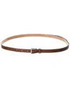 Michael Kors Collection Trapezoid Croc-embossed Leather Belt
