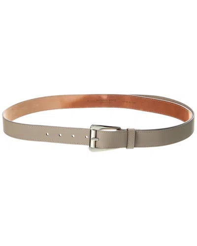 MICHAEL KORS COLLECTION TRAPEZOID LOOP LEATHER BELT