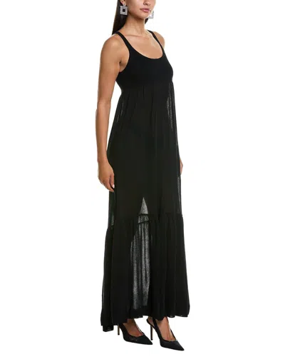 Michael Kors Collection Tulle Maxi Dress In Black