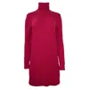 Michael Kors Collection Turtleneck Sweater Dress In Fuchsia Pink Cashmere In Pink