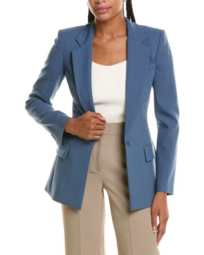 Michael Kors Collection Tyler Wool-blend Blazer In Blue