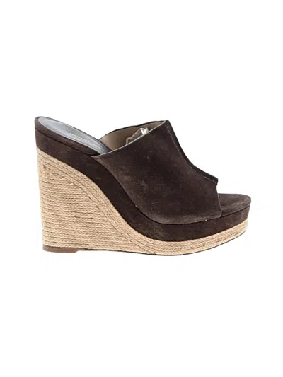 Pre-owned Michael Kors Collection Wedges In Brown