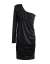 Michael Kors Collection Woman Mini Dress Black Size 4 Virgin Wool, Viscose, Elastane