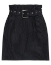 Michael Kors Collection Woman Mini Skirt Black Size 6 Virgin Wool In Black