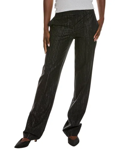 Michael Kors Collection Wool & Silk-blend Carolyn Trouser In Black