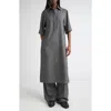 Michael Kors Collection Wool & Silk Jaspé Twill Tunic In Multi
