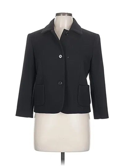 Pre-owned Michael Kors Collection Wool Blazer Jacket In Black