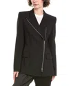 Michael Kors Collection Wool-blend Blazer In Black