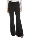 Michael Kors Collection Wool-blend Flare Pant In Black