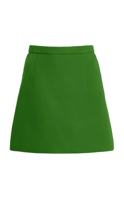 Michael Kors Collection Wool-blend Mini Skirt In Green