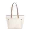 Michael Kors Collision Color Shoulder Strap Medium Size Single Shoulder Bag In White