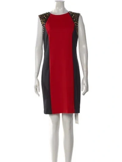 Pre-owned Michael Kors Colorblock Pattern Knee-length Dress In Multi
