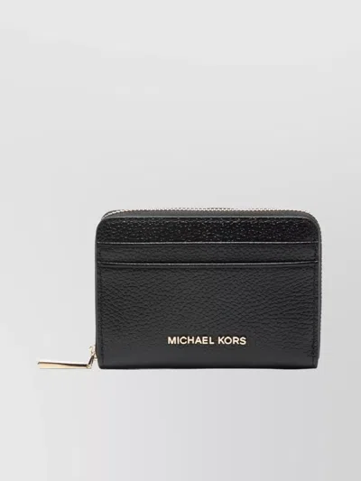 Michael Kors Compact Leather Cardholder Textured Finish