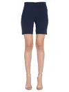 Michael Kors Compact Text Shorts In Blue