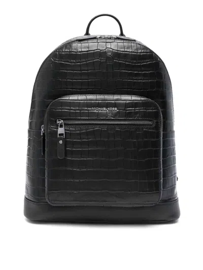 Michael Kors Computer Hudson Backpack In Black