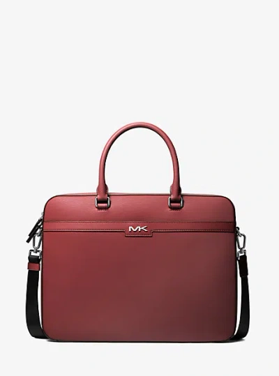 Michael Kors Cooper Briefcase In Red