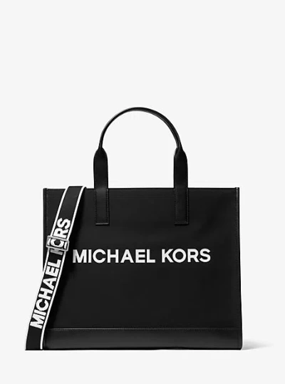 Michael Kors Cooper Canvas Tote Bag In Black
