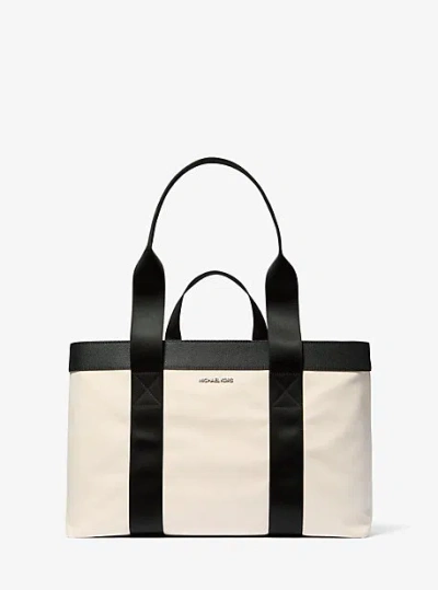 Michael Kors Cooper Canvas Tote Bag In Natural