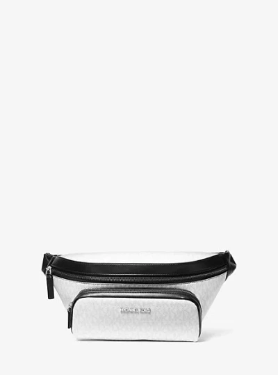 Michael Kors Cooper Logo Belt Bag In White