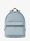Michael Kors Cooper Medium Logo Debossed Dome Backpack In Blue