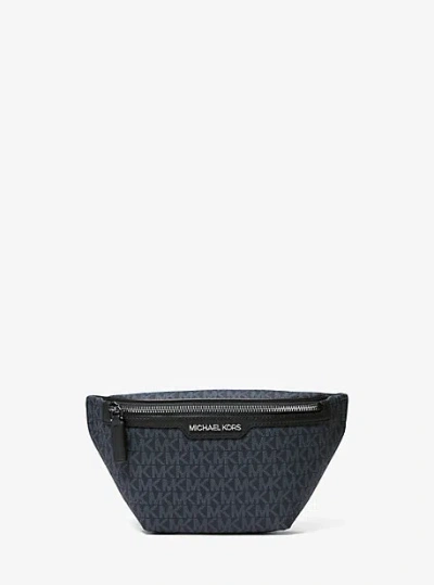 Michael Kors Cooper Mini Logo Belt Bag In Blue