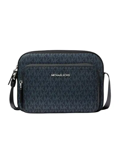 Michael Kors Cooper Signature Logo Utility Crossbody Bag In Black