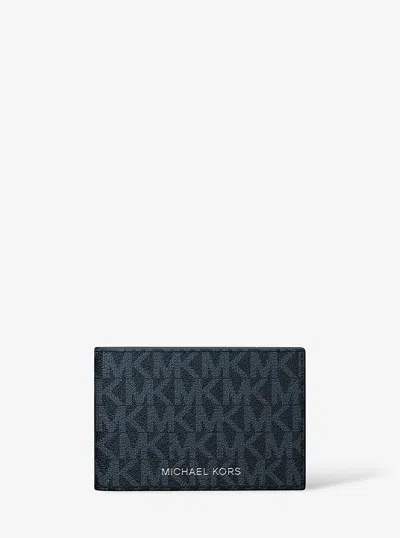 Michael Kors Cooper Signature Logo Wallet In Multi
