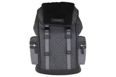Pre-owned Michael Kors Cooper Sport Flag Backpack Large Black