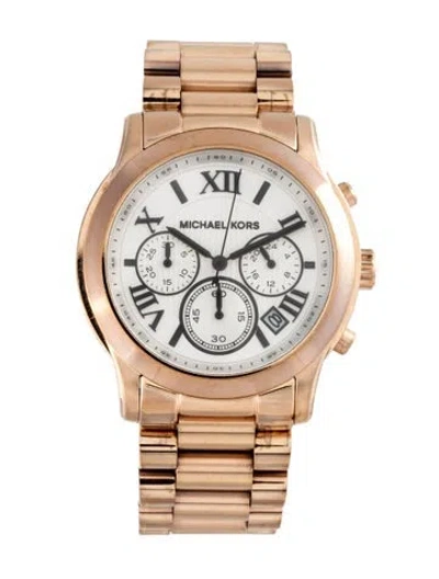 Pre-owned Michael Kors Cooper Watch, 41mm In Multicolor