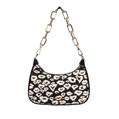 Michael Kors Cora Medium Heart Print Pvc Zip Pouchette Crossbody Women's Bag
