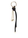Michael Kors Cord Bag Charm In Black