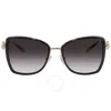 Michael Kors Corsica Grey Gradient Butterfly Ladies Sunglasses Mk1067b 10148g 55 In Grey