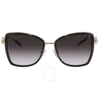 Michael Kors Corsica Grey Gradient Butterfly Ladies Sunglasses Mk1067b 10148g 55 In Black