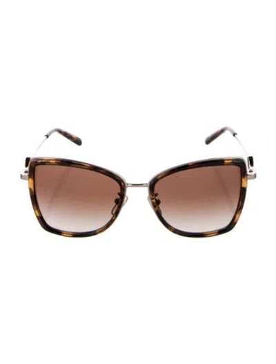 Pre-owned Michael Kors Corsica Oversize Sunglasses In Black