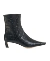 Michael Kors Square-toed Short Boots In Black