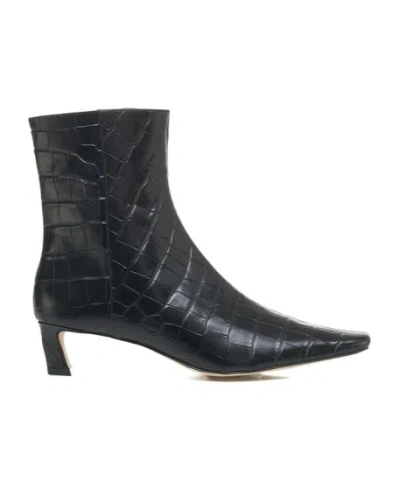MICHAEL KORS 45MM COSMO CROCODILE-EMBOSSED BOOTS