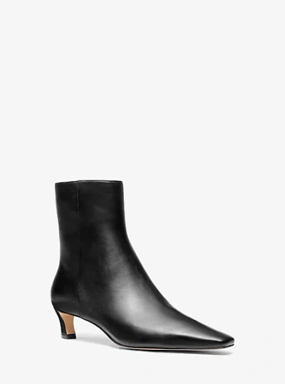 Michael Kors Cosmo Leather Boot In Black