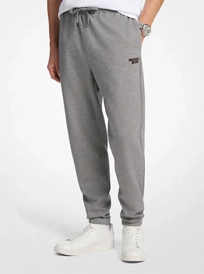 Michael Kors Cotton Blend Jogger In Gray