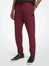 Michael Kors Cotton Blend Jogger In Burgundy
