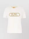 Michael Kors Cotton Crew Neck T-shirt Stretch In White