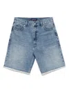 Michael Kors Cotton Denim Shorts In Blue