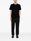 Michael Kors Cotton Knitted T-shirt In Black