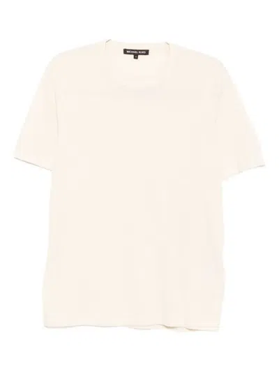 Michael Kors Cotton Knitted T-shirt In White