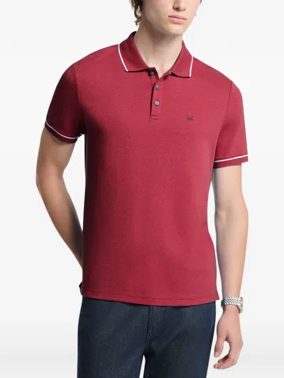 Michael Kors Cotton Polo Shirt In Red