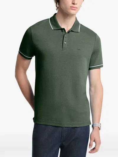 Michael Kors Cotton Polo Shirt In Green