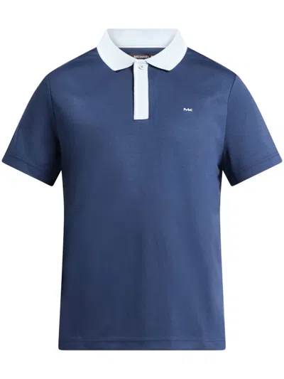 Michael Kors Cotton Polo Shirt In Blue