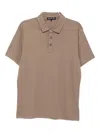 Michael Kors Stretch Cotton Polo Shirt In Brown