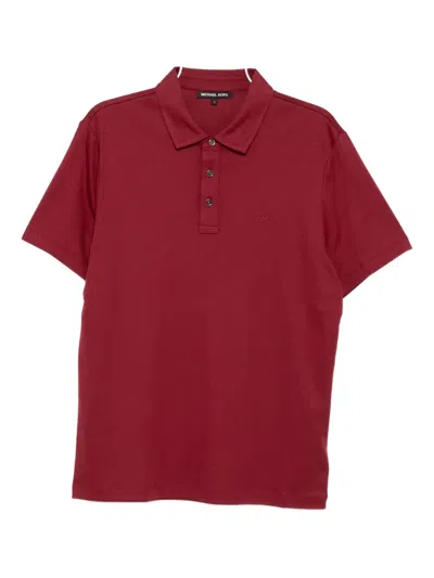 Michael Kors Cotton Polo Shirt In Red