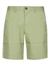 Michael Kors Stretch Cotton Short In Green